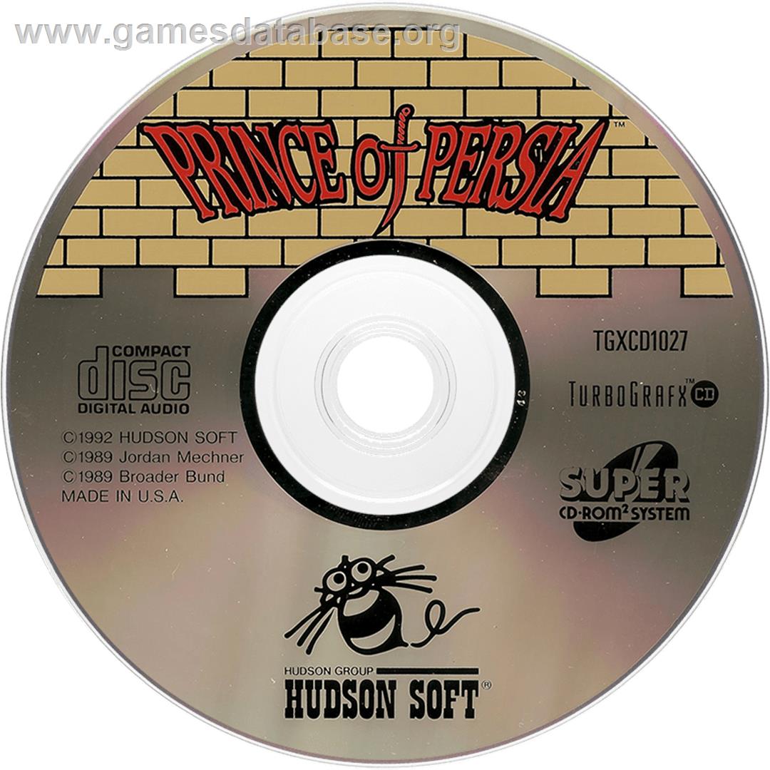 Prince of Persia - NEC TurboGrafx CD - Artwork - Disc