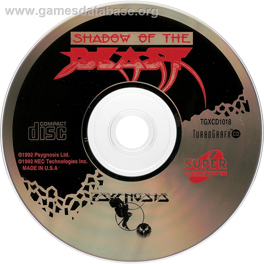 Shadow of the Beast - NEC TurboGrafx CD - Artwork - Disc