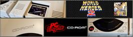 Arcade Cabinet Marquee for World Heroes 2.