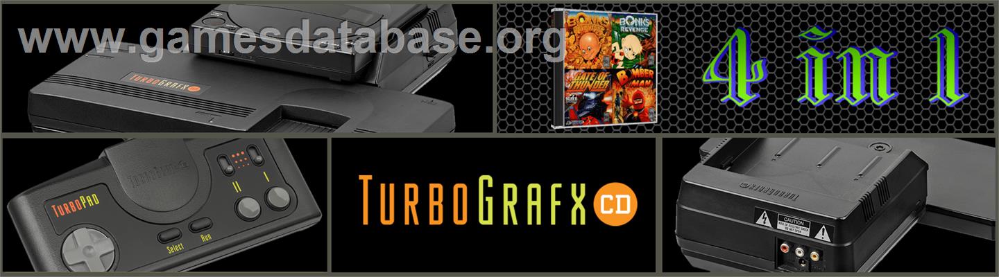 4 In 1 Super Cd - NEC TurboGrafx CD - Artwork - Marquee