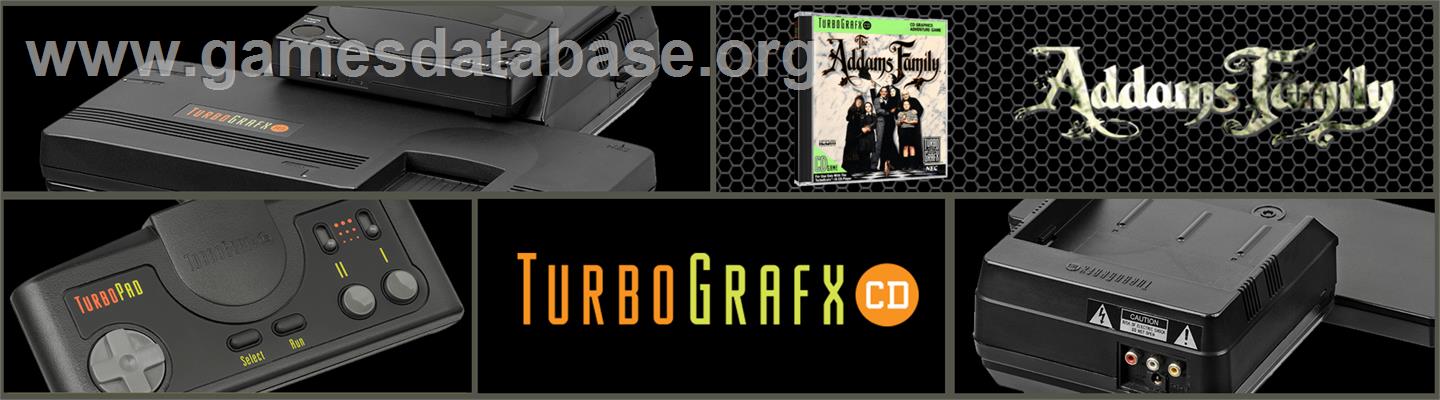 Addams Family, The - NEC TurboGrafx CD - Artwork - Marquee
