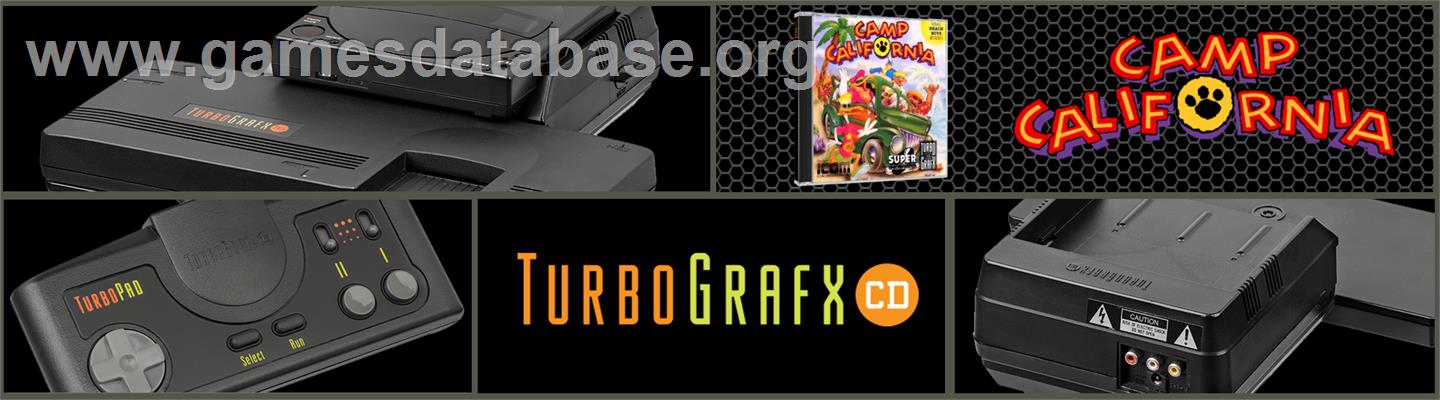 Camp California - NEC TurboGrafx CD - Artwork - Marquee