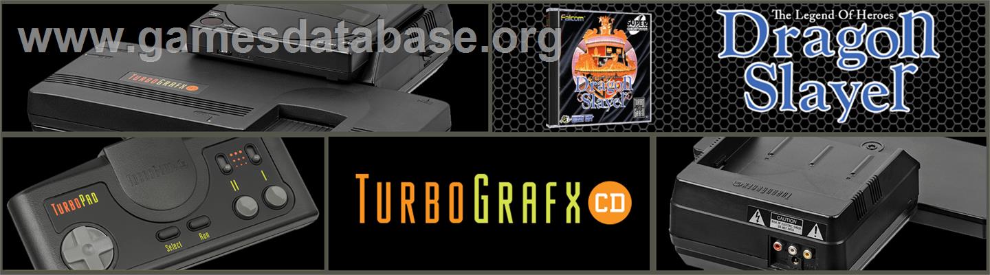 Dragon Slayer: The Legend of Heroes - NEC TurboGrafx CD - Artwork - Marquee
