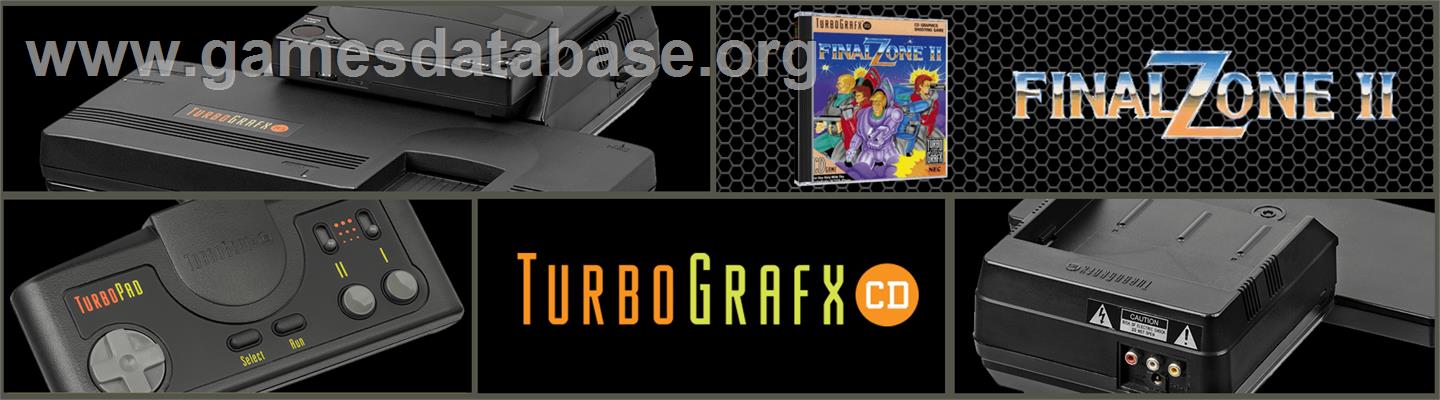 Final Zone 2 - NEC TurboGrafx CD - Artwork - Marquee