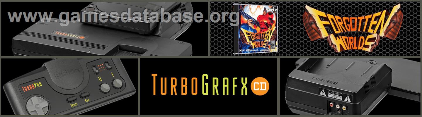 Forgotten Worlds - NEC TurboGrafx CD - Artwork - Marquee