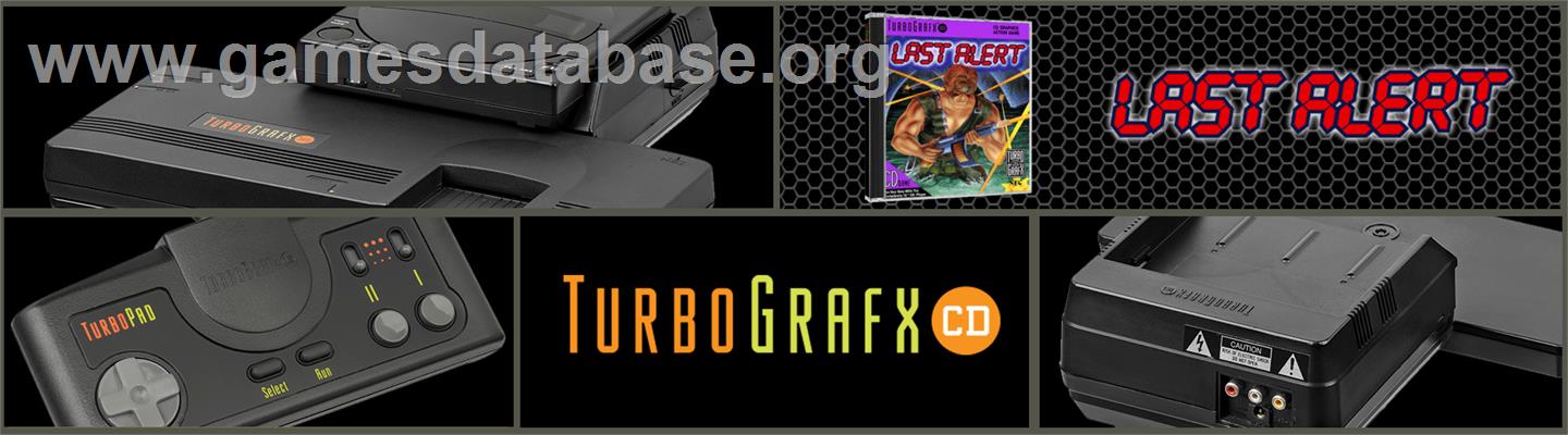 Last Alert - NEC TurboGrafx CD - Artwork - Marquee