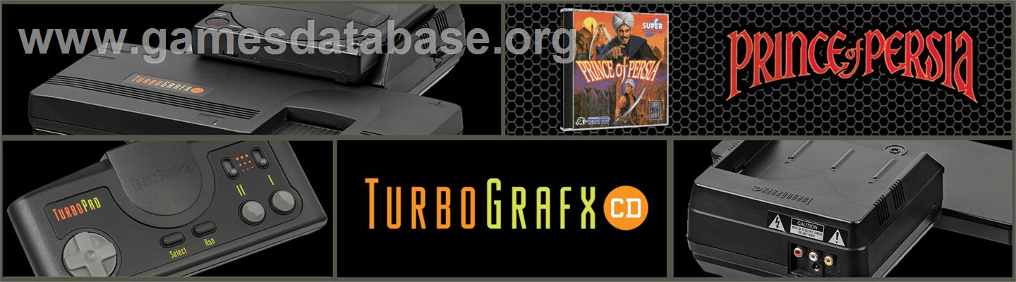 Prince Of Persia - NEC TurboGrafx CD - Artwork - Marquee