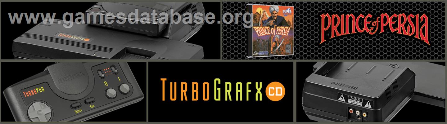 Prince of Persia - NEC TurboGrafx CD - Artwork - Marquee