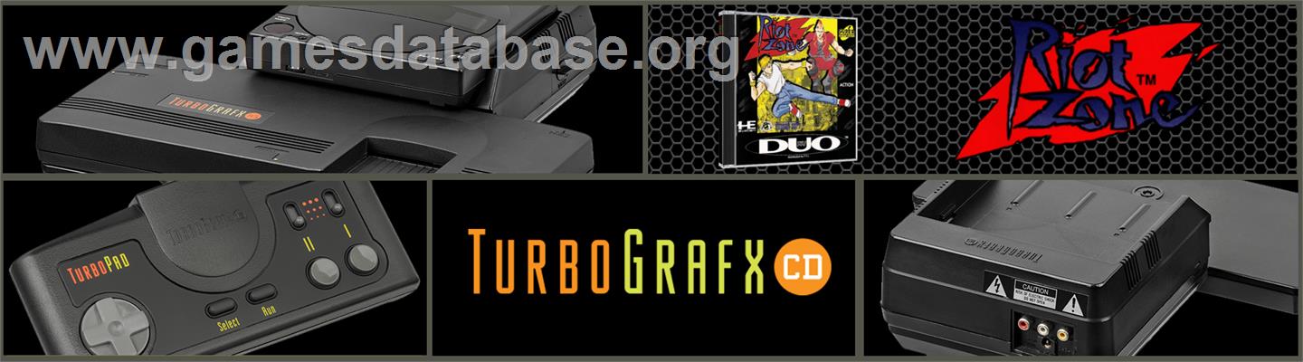 Riot Zone - NEC TurboGrafx CD - Artwork - Marquee