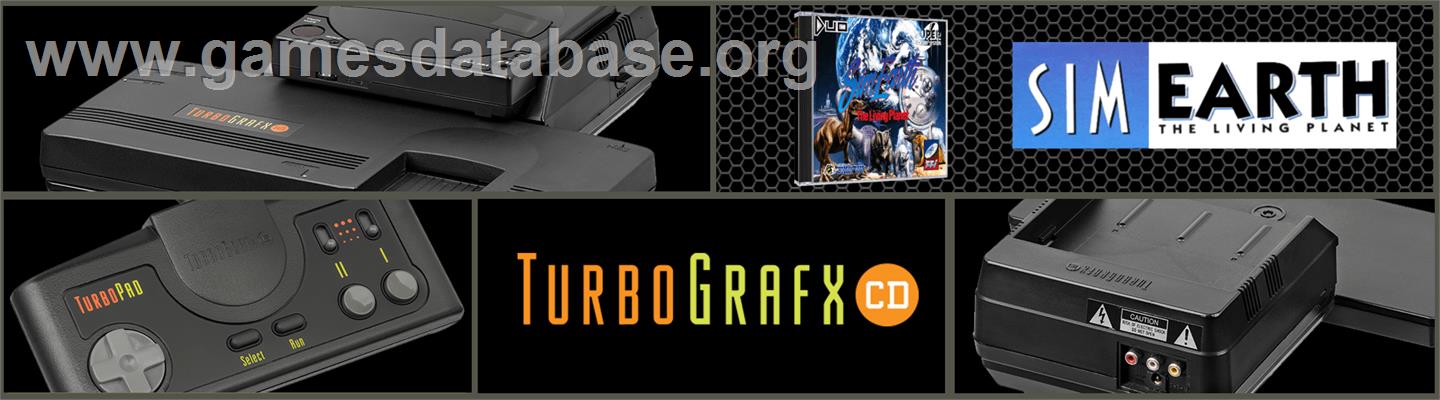 Sim Earth - The Living Planet - NEC TurboGrafx CD - Artwork - Marquee