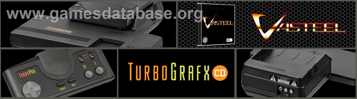 Vasteel - NEC TurboGrafx CD - Artwork - Marquee