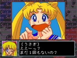 In game image of Bishoujo Senshi Sailor Moon on the NEC TurboGrafx CD.