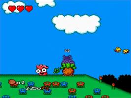 In game image of Bonk 3: Bonk's Big Adventure on the NEC TurboGrafx CD.