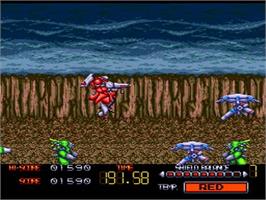 In game image of Browning on the NEC TurboGrafx CD.