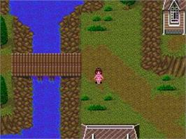 In game image of Faerie Dust Story - Meikyuu No Elfeene on the NEC TurboGrafx CD.