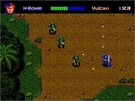 In game image of Final Zone 2 on the NEC TurboGrafx CD.