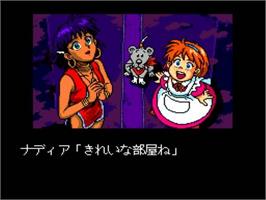 In game image of Fushigi No Umi No Nadia - The Secret Of Blue Water on the NEC TurboGrafx CD.