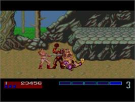 In game image of Golden Axe on the NEC TurboGrafx CD.