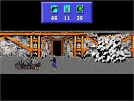 In game image of It Came From The Desert on the NEC TurboGrafx CD.