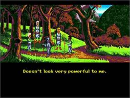In game image of Loom on the NEC TurboGrafx CD.