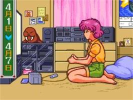 In game image of Metal Angel 2 on the NEC TurboGrafx CD.
