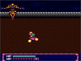 In game image of Moonlight Lady on the NEC TurboGrafx CD.