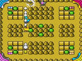 In game image of Motteke Tamago on the NEC TurboGrafx CD.