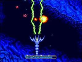 In game image of Psychic Storm on the NEC TurboGrafx CD.