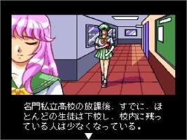 In game image of Shinsetsu Shiawase Usagi on the NEC TurboGrafx CD.