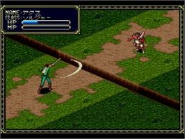In game image of Sword Master on the NEC TurboGrafx CD.