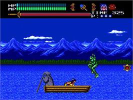 In game image of Valis 3 on the NEC TurboGrafx CD.