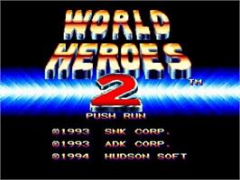 In game image of World Heroes 2 on the NEC TurboGrafx CD.