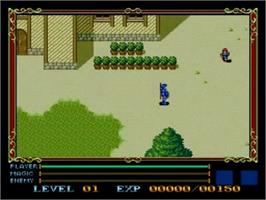In game image of Xak 1-2 on the NEC TurboGrafx CD.