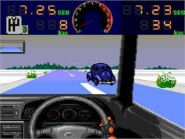 In game image of Zero 4 Champ 2 on the NEC TurboGrafx CD.
