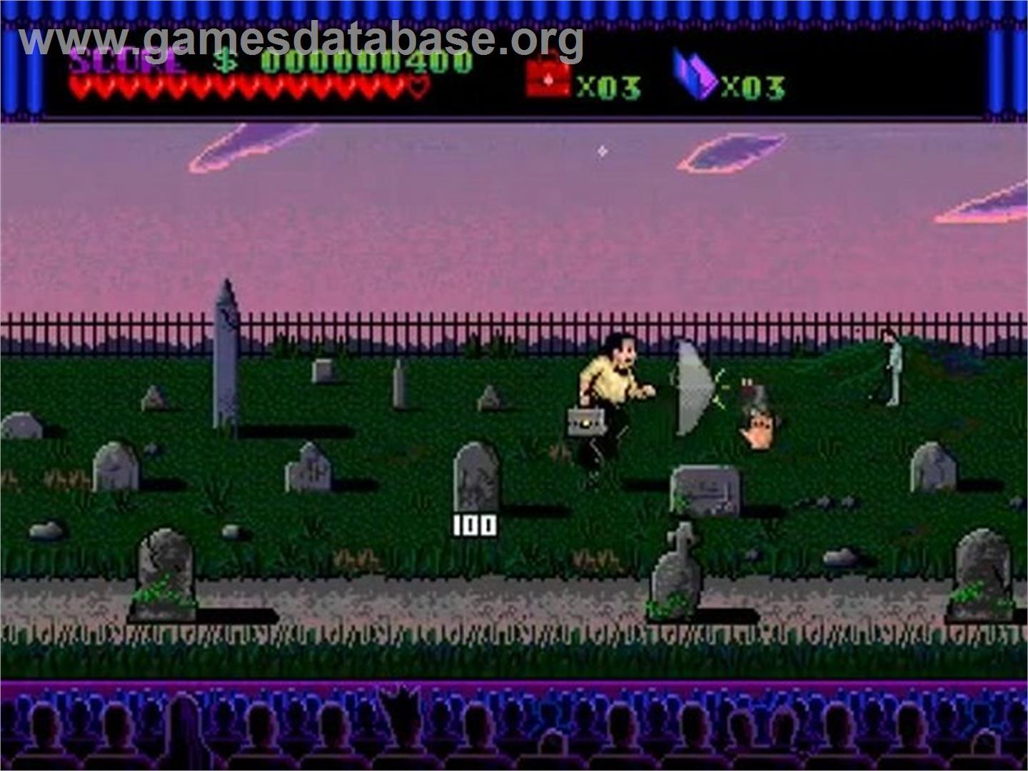Addams Family, The - NEC TurboGrafx CD - Artwork - In Game