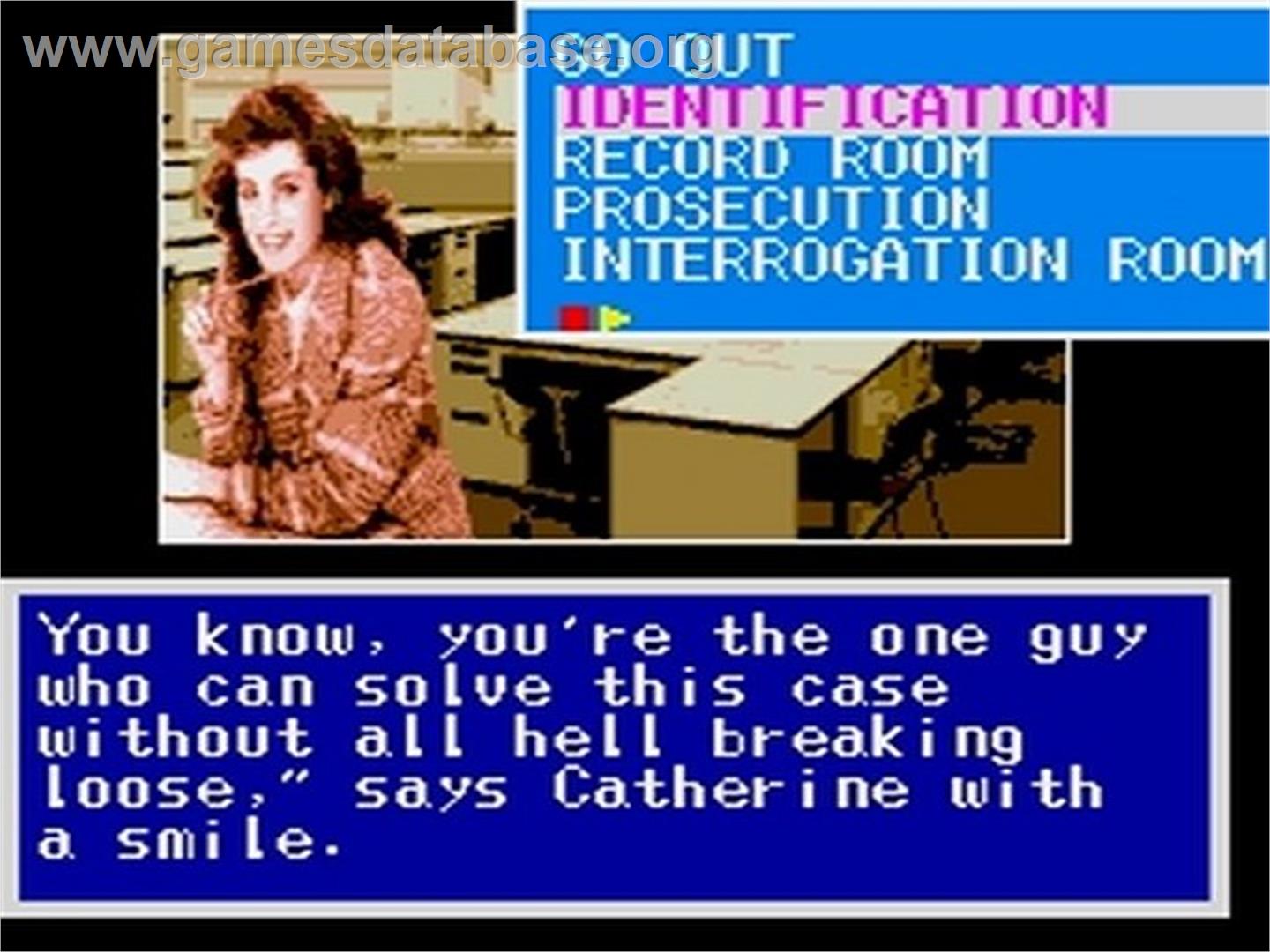 Jb Harold Murder Club - NEC TurboGrafx CD - Artwork - In Game