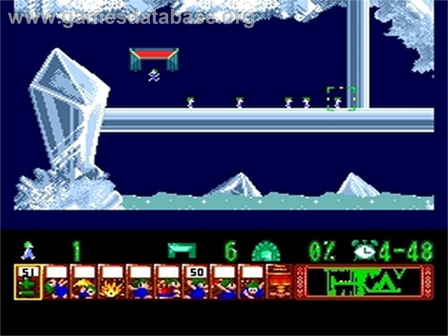 Lemmings - NEC TurboGrafx CD - Artwork - In Game
