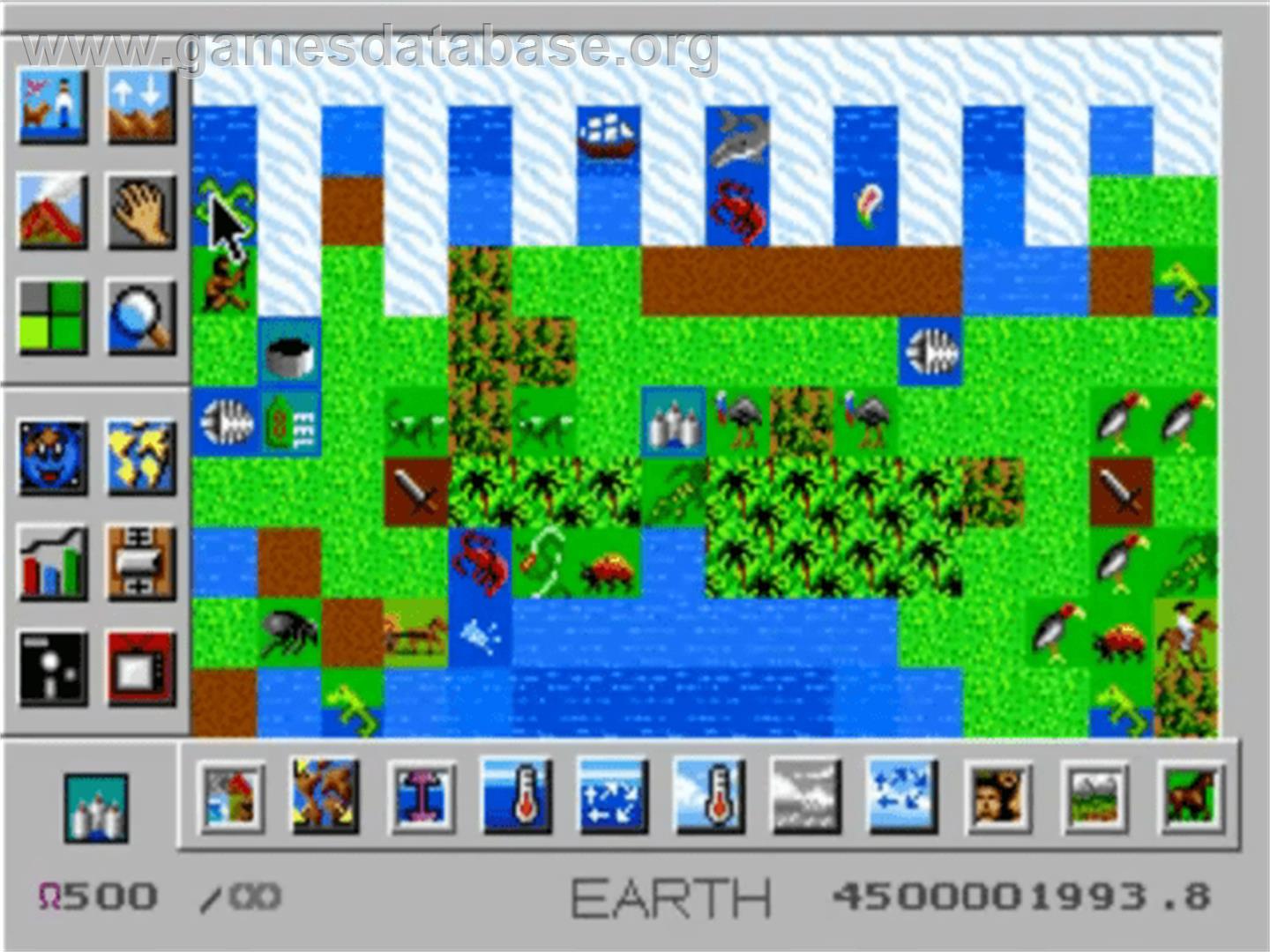 Sim Earth: The Living Planet - NEC TurboGrafx CD - Artwork - In Game