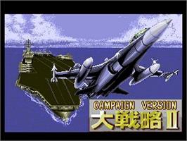 Title screen of Daisenryaku 2 - Campaign Version on the NEC TurboGrafx CD.