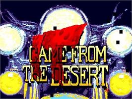 Title screen of It Came From The Desert on the NEC TurboGrafx CD.