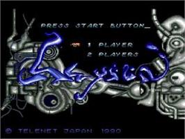 Title screen of Legion on the NEC TurboGrafx CD.