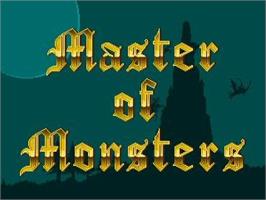 Title screen of Master Of Monsters on the NEC TurboGrafx CD.