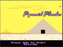 Title screen of Pyramid Plunder on the NEC TurboGrafx CD.