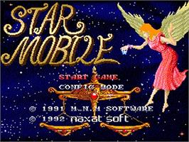 Title screen of Star Mobile on the NEC TurboGrafx CD.