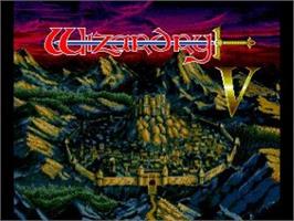 Title screen of Wizardry 5 - Heart of the Maelstrom on the NEC TurboGrafx CD.