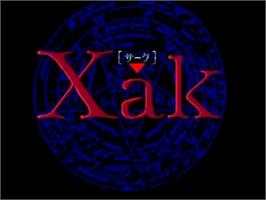 Title screen of Xak 1-2 on the NEC TurboGrafx CD.