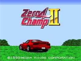Title screen of Zero 4 Champ 2 on the NEC TurboGrafx CD.