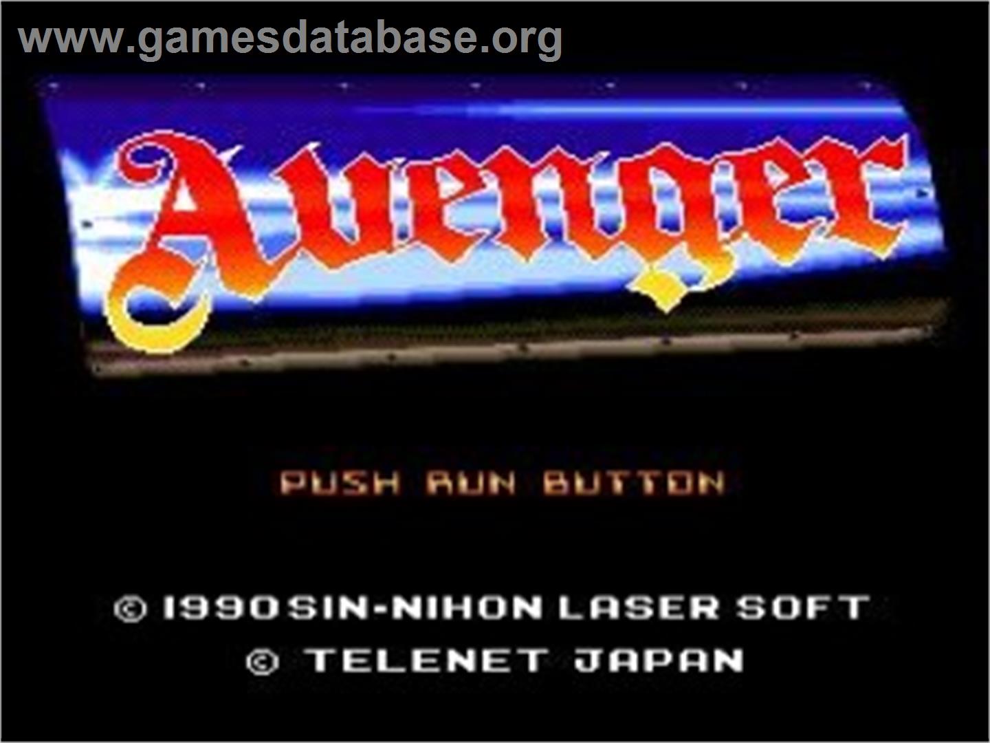 Avenger - NEC TurboGrafx CD - Artwork - Title Screen