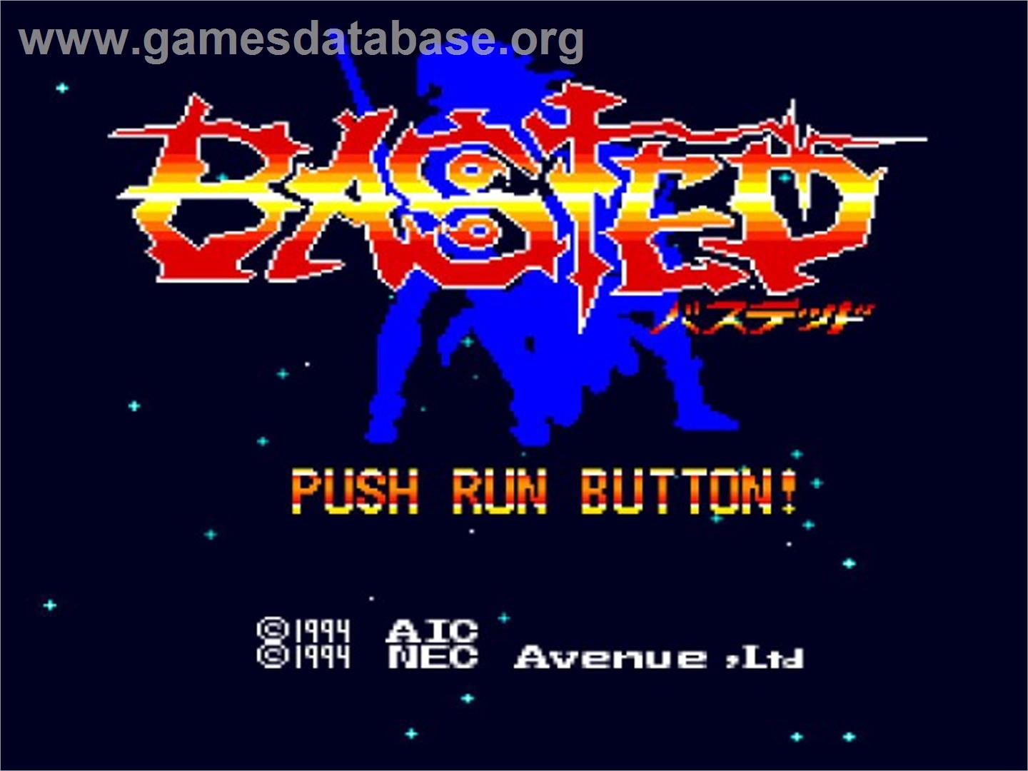 Basted - NEC TurboGrafx CD - Artwork - Title Screen