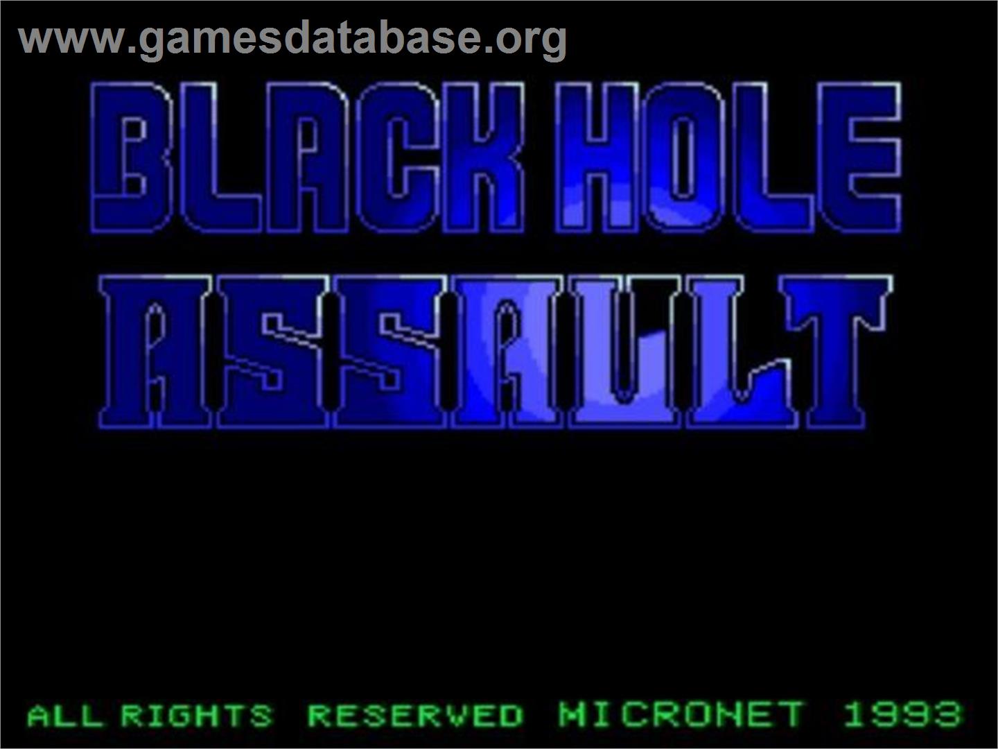 Black Hole Assault - NEC TurboGrafx CD - Artwork - Title Screen
